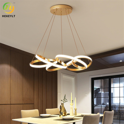 78 watt LED Ring Chandelier Dimmable Integrated moderno
