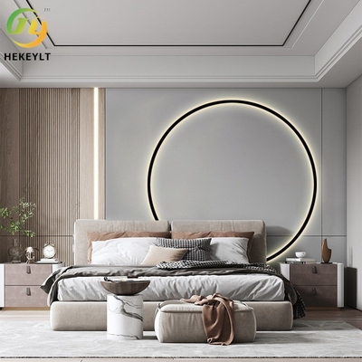 Fondo semplice moderno del salone della testata del LED Ring Wall Lamp For Bedroom