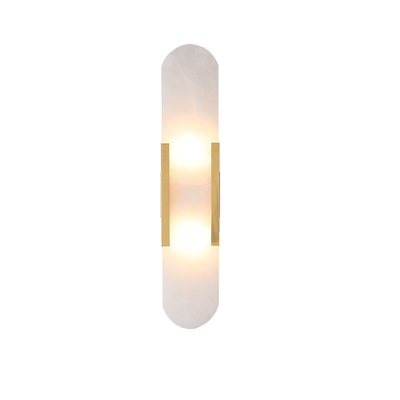 Lampada di lusso leggera creativa del portico della scala della posta della lampada da parete del salone TV della parete di marmo moderna del fondo