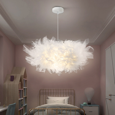 Moderno Nordico Creativo Filato Bianco LED lampadario Nuvola Bianca semplice Pendente Luce Per Camera Da Letto