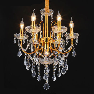 immaginazione dorata 850*700mm Crystal Candle Chandelier del ferro della camera da letto 110V