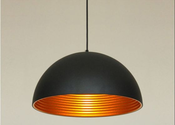 Tromba nera/dorata di colore modella la luce moderna 50cm del pendente di 30cm