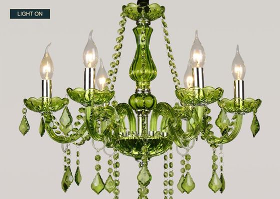 Candeliere sospeso di stile della candela di forma dell'albero di colore verde 40Watts