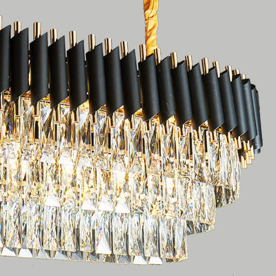 Colore postmoderno Moder dell'oro di Manggic della goccia di pioggia del dispositivo del Li del pendente di Crystal Gold Pendant Luxury Crystal dell'apparecchio d'illuminazione della sospensione