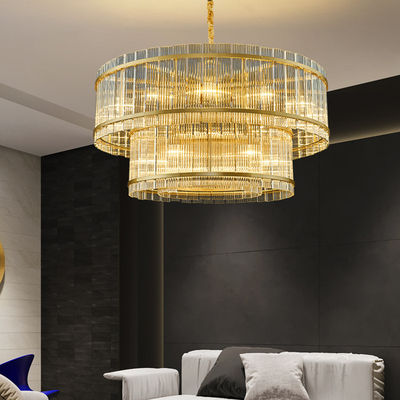 Ferro moderno Art Glass For Living Room della luce del pendente del candeliere