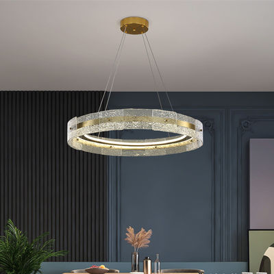 Colori moderni della luce LED 3 del pendente di Art Stainless Steel Titanium Glass