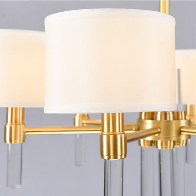 Luce moderna del pendente dell'oro bianco di sorgente luminosa E14 per la camera da letto
