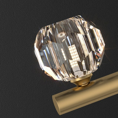 Salone moderno di cristallo di rame creativo della luce del pendente G9 decorativo