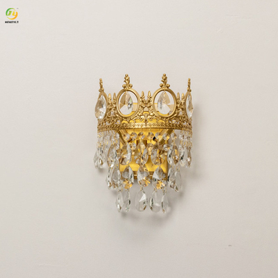 Stanza di Crystal Wall Lamp For Living della corona del lato del letto della camera da letto decorativa