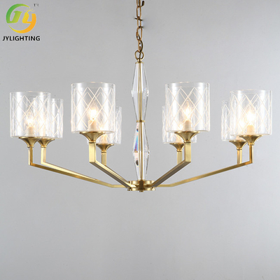 Lampada di pendente moderna chiaro del metallo E14 di vetro della lampadina per il salone