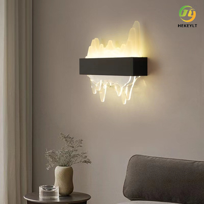 Nuovo ferro moderno cinese del nero del salone di stile + lampada da parete acrilica del LED