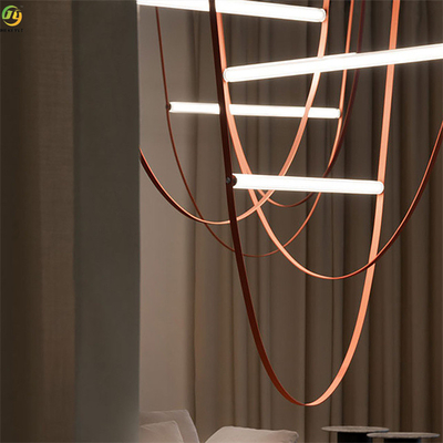 Luce moderna dell'hotel/domestica metalli di Art Baking Paint Brown LED del pendente