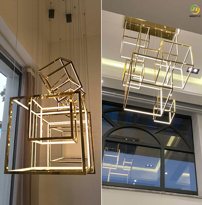 Luce moderna di titanio del pendente dello specchio LED per l'hotel domestico D9018