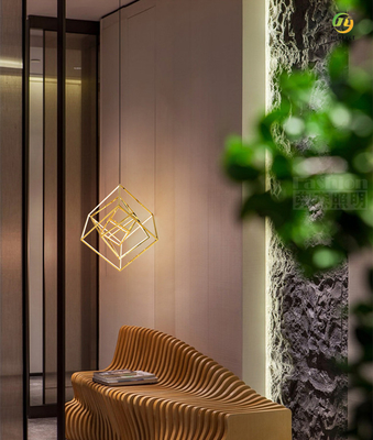 Luce moderna di titanio del pendente dello specchio LED per l'hotel domestico D9018