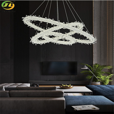 Striscia moderna Crystal Pendant Light For Home/hotel/sala d'esposizione