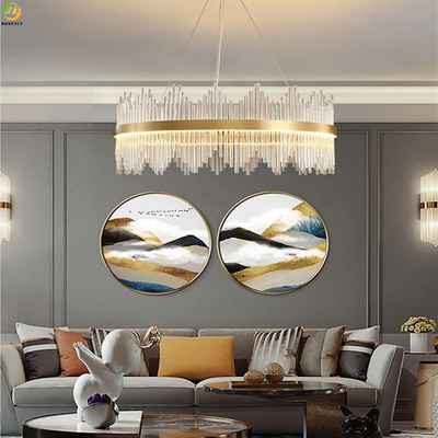Ferro E14 che placca la casa Art Baking Paint Gold di Crystal Nordic Pendant Light For