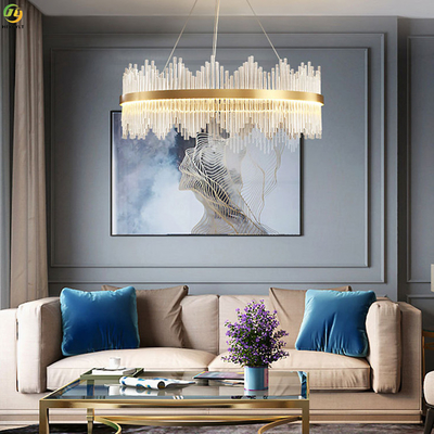 Ferro E14 che placca la casa Art Baking Paint Gold di Crystal Nordic Pendant Light For