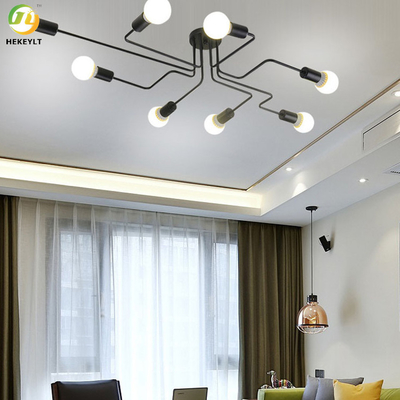 Plafoniera nordica E26 del ferro LED per l'hotel/salone/sala d'esposizione/camera da letto