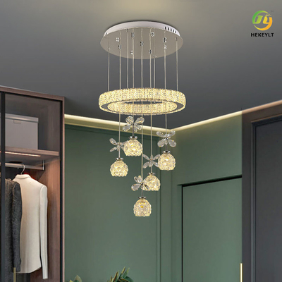 Salone di lusso moderno del minimalista LED Crystal Candle Chandelier For Dining