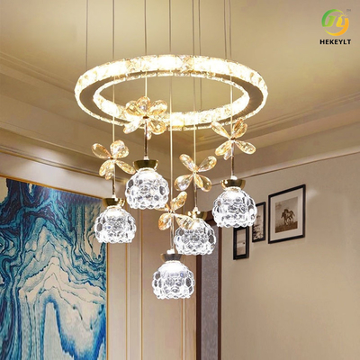 Salone di lusso moderno del minimalista LED Crystal Candle Chandelier For Dining