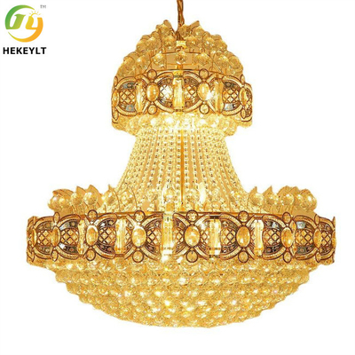 Stile classico di lusso dell'oro K9 Crystal Led Pendant Light Modern