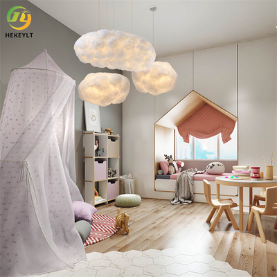 La nuvola del tessuto del LED ha modellato la base moderna della lampadina della luce E26 del pendente creativa