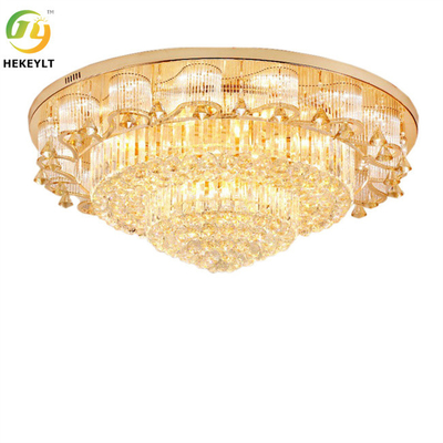 Base principale moderna della lampadina di Crystal Ceiling Lamp E14 dell'oro di lusso classico