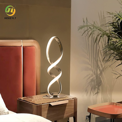 Ferro Chrome Sofa Atmosphere Bedside Table Lamp con il tocco che attenua desktop