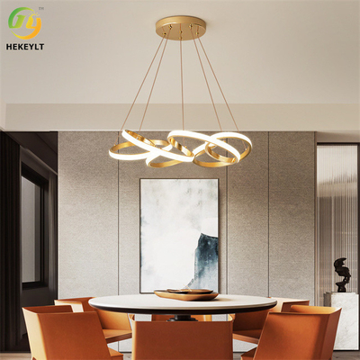 78 watt LED Ring Chandelier Dimmable Integrated moderno