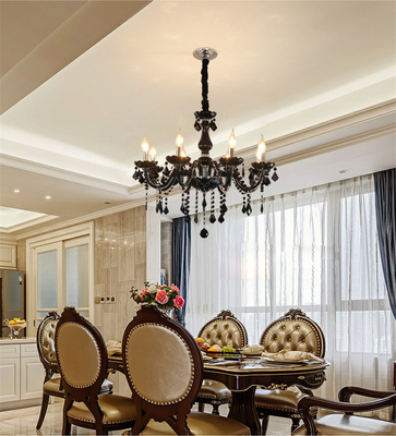 Progettazione della camera da letto LED E14 Crystal Candle Chandelier Luxury Classical del salone