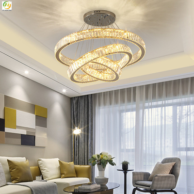 Metallo LED di cristallo Ring Light Luxury Decorative moderno della camera da letto D20