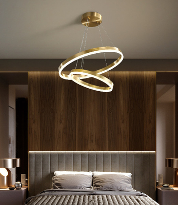 Camera da letto moderna della stanza del metallo LED Ring Light For Living