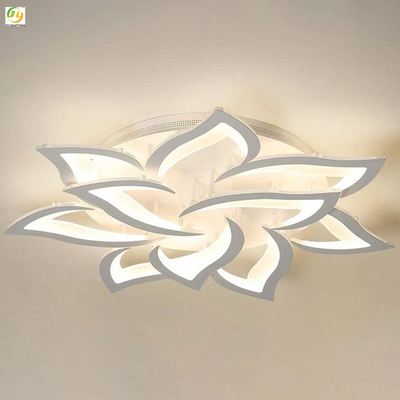 Fiore bianco decorativo semplice principale moderno della plafoniera della camera da letto artistica acrilica