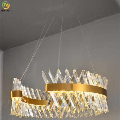 Il LED annulla 1 metro Ring Light Luxury Living Room moderno Crystal Chandelier