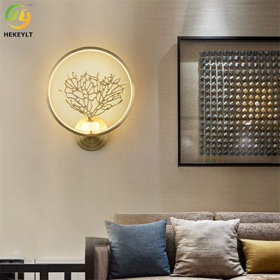 La parete moderna del LED accende tutto il rame e marmorizza il colore bronzeo materiale
