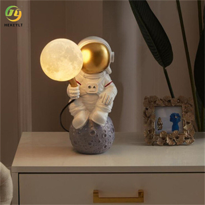 Lampada di Rechargeable Sunset Bedside dell'astronauta della luna della stanza dei bambini dell'hardware + della resina H370
