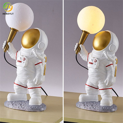 Luci notturne G9 della resina di Bedside Table Lamp dell'astronauta senza lampadine