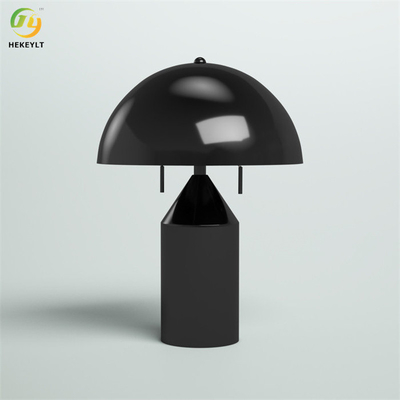 D15» scrittorio nero del metallo leggero delle teste della lampada di comodino X H20.5 2