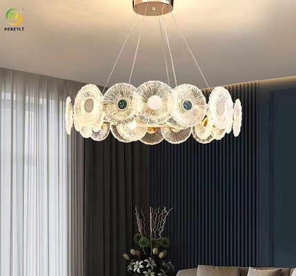 Candelieri del giro K9 Crystal Hanging Light Modern Crystal dell'oro di Dimmable