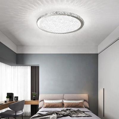 Camera da letto che pranza la radura Crystal Round Ceiling Light di acciaio inossidabile della plafoniera del LED
