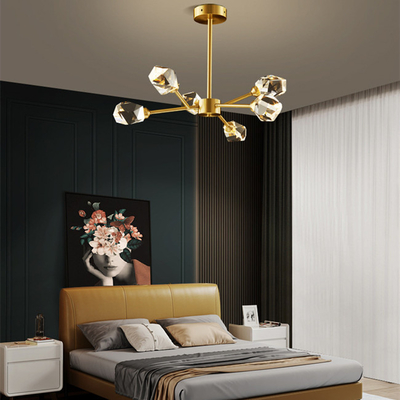Tutto il Crystal Chandelier Modern Minimalist Ice di rame Ling Dining Room Bedroom Lamp
