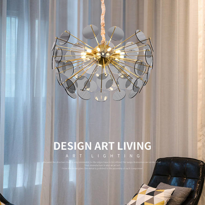 Posta decorativa Crystal Chandelier Bedroom Dining Room principale di lusso di vetro moderno