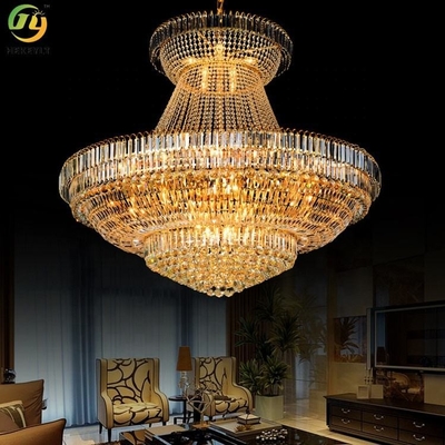Oro Crystal Chandelier di Crystal Pendant Light Modern Luxury dell'hotel E14