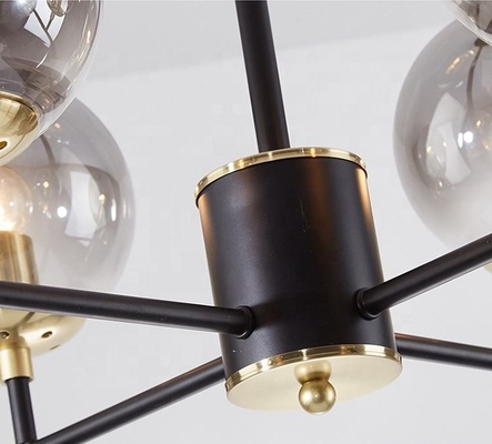 Decorazione domestica di immaginazione LED di vetro soffiato della palla del candeliere moderno nordico della camera da letto