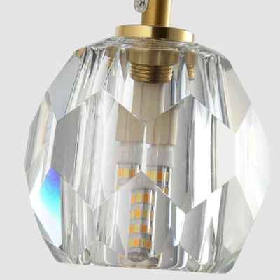 Candeliere nordico della palla di cristalli della luce del pendente della decorazione della scala dell'hotel