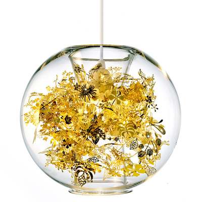 Lampada di vetro della decorazione di nozze del salone della luce del pendente del fiore della palla