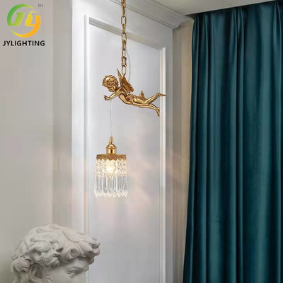 Colore dorato di lusso Crystal Pendant Light For Hotel moderno decorativo D28cm dell'interno
