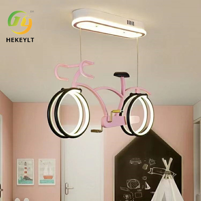 Camera dei bambini Bicicletta candelabro Occhiali semplice camera da letto LED Personalità cartone animato Bicicletta luce