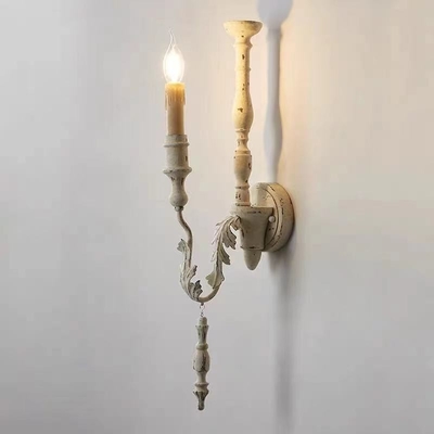 Pastorale Retro Antico Legno Arte Lampada da parete Soggiorno Sala da pranzo Sala da letto Corridoio Decorazione nuziale