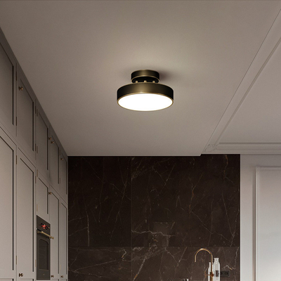 JYLIGHTING Copper Nordic camera da letto soffitto luce moderna semplice LED portico corridoio luce